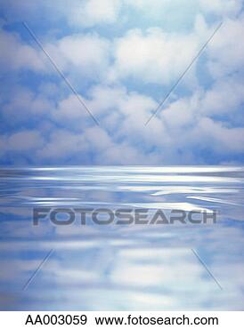 Stock Photograph - cloud-filled sky 
reflected in water. 
fotosearch - search 
stock photos, 
pictures, images, 
and photo clipart