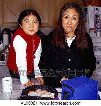 Stock Photography - portrait of mother 
with child in 
kitchen. fotosearch 
- search stock 
photos, pictures, 
images, and photo 
clipart