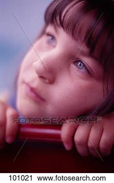 Stock Photography - portrait of a 
pensive girl. 
fotosearch - search 
stock photos, 
pictures, images, 
and photo clipart
