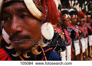 Stock Photo - men in ceremonial 
dress, naga village, 
myanmar. fotosearch 
- search stock 
photos, pictures, 
images, and photo 
clipart