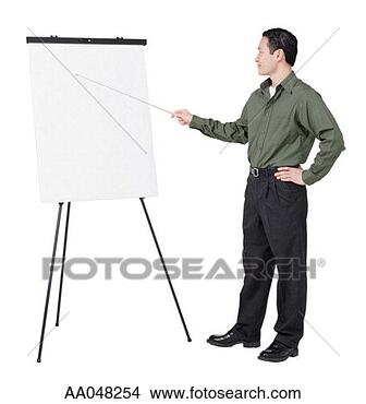 Stock Photo - man using pointer 
against blank 
illustration board 
to make. fotosearch 
- search stock 
photos, pictures, 
images, and photo 
clipart