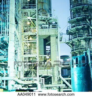 Stock Photography - petroleum refinery 
at dusk. fotosearch 
- search stock 
photos, pictures, 
images, and photo 
clipart