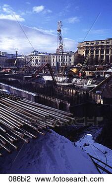 Stock Photo - construction site 
central moscow 
russia. fotosearch 
- search stock 
photos, pictures, 
images, and photo 
clipart
