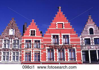 Stock Photography - facade of buildings 
brugge belgium. 
fotosearch - search 
stock photos, 
pictures, images, 
and photo clipart