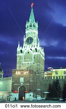 Stock Photography - spassky tower 
the kremlin moscow 
russia. fotosearch 
- search stock 
photos, pictures, 
images, and photo 
clipart