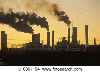 Stock Photo - factory at sunset. 
fotosearch - search 
stock photos, 
pictures, images, 
and photo clipart