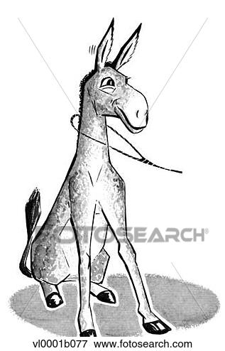 Clip Art - burro, corda, 
ao redor, seu, 
pescoço. fotosearch 
- busca de imagens 
de vetor grã¡fico, 
desenhos, clip 
art, ilustraã§ãµes