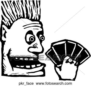 Clipart of Poker Face pkr_face - Search Clip Art, Illustration Murals ...