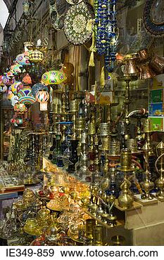 Stock Photograph - stall at istanbul  grand bazaar.  fotosearch - search  stock photos,  pictures, images,  and photo clipart
