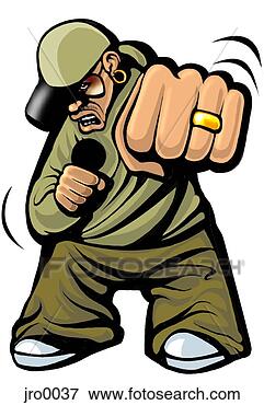 Stock Illustration of hip hop jro0037 - Search EPS Clipart, Drawings ...