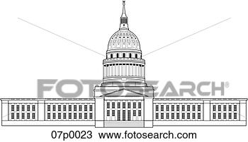 Clipart of west virginia capitol 07p0023 - Search Clip Art ...