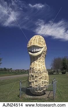 Stock Photo of smiling peanut, Plains, GA, Georgia, Large Smiling ...