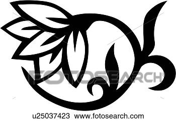 Clipart of , dingbats, floral, ornaments, u25037423 - Search Clip Art ...