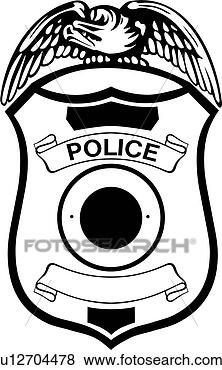 Clip Art of , badge, cop, department, deputy, emergency, emergency ...