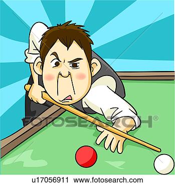 Clipart of Shooting Pool u17056911 - Search Clip Art, Illustration ...