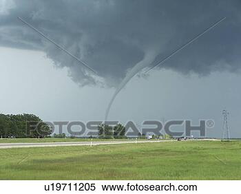 Banco de Imagem - f5, tornado, toques,  baixo, elie, manitoba.  fotosearch - busca  de fotos, imagens  e clipart